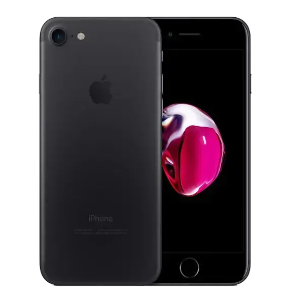 iPhone 7 - Matte Black - 32GB - Like New 2 Black iPhone with sleek design.