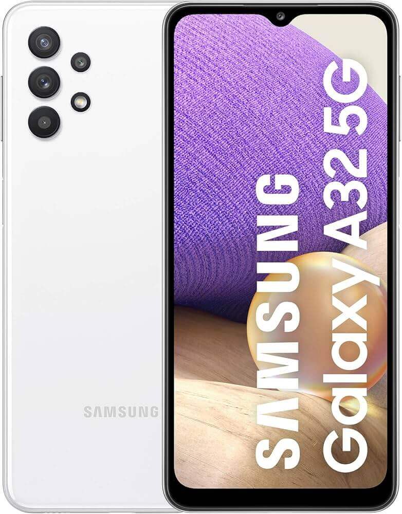 Samsung A32 5G - White - 64GB - Like New 4 Samsung Galaxy A32 5G smartphone displayed