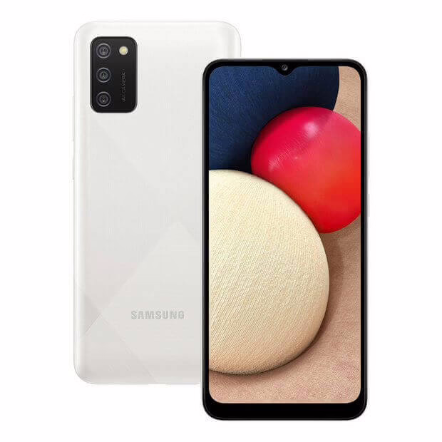 Samsung Galaxy A02s - White - 32GB - Like New 1 Samsung A02s smartphone with dual cameras