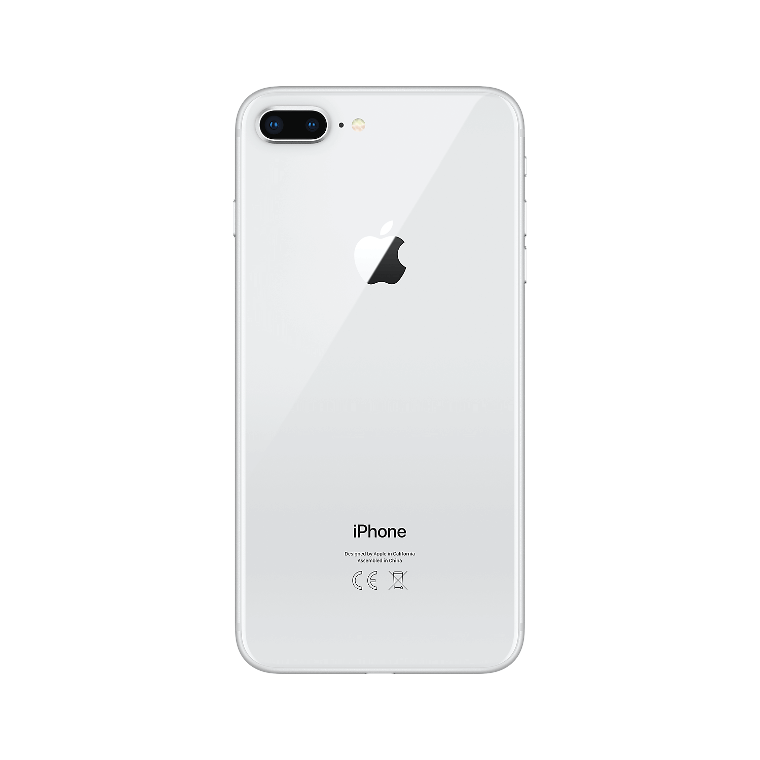 iPhone 8 Plus - Silver - 256GB - Like New 2 Silver iPhone with Apple logo