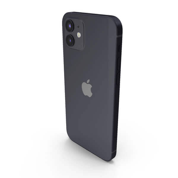 iPhone 12 mini - Black - 128GB - Like New 3 Black smartphone with Apple logo.