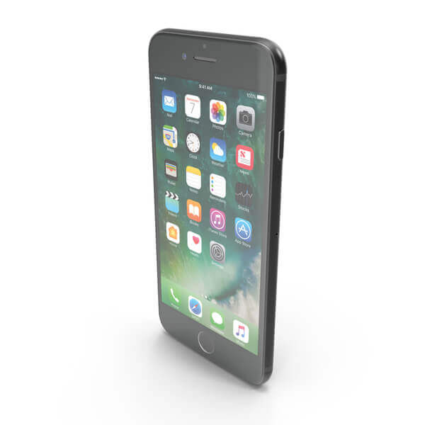 iPhone 7 - Matte Black - 32GB - Like New 4 Black smartphone displaying various apps.