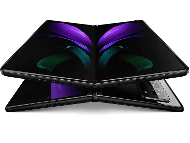 Samsung Galaxy Z Fold2 5G - Mystic Black - 256GB - Good Condition 3 Foldable smartphone with vibrant display.