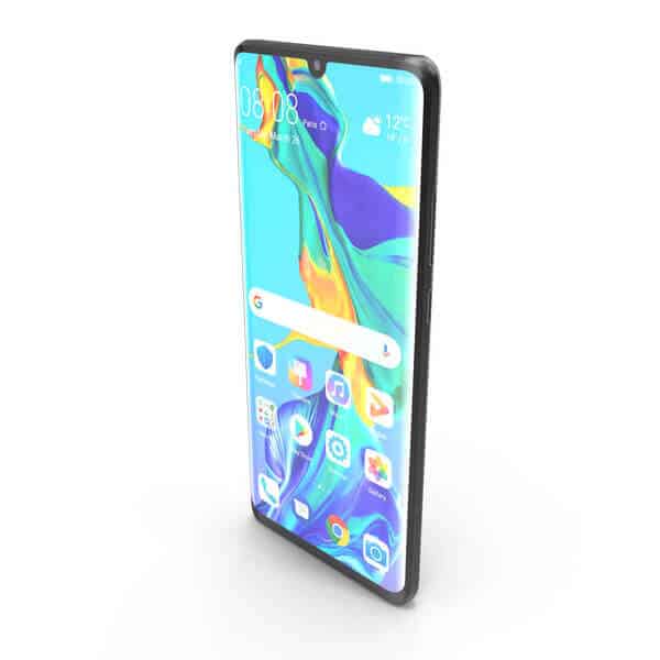 Huawei P30 - Black - 128GB - Like New 4 Black smartphone with vibrant display.