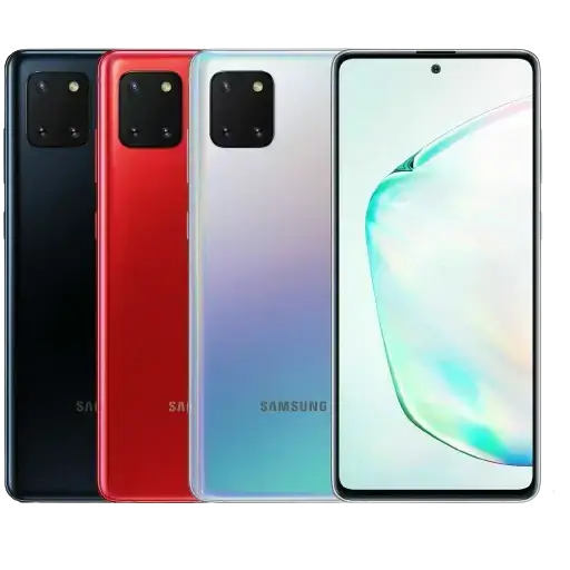 Samsung Galaxy Note 10 Lite - Black - 128GB - Like New 3 Three Samsung smartphones in various colours.