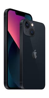 Refurbished iPhone 13 256GB Black – Like New 2 Black iPhone 13, front and back.