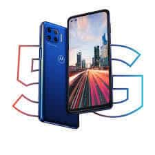 Motorola G 5G Plus - Surfing Blue - 64GB - Good 3 Smartphone showcasing 5G technology.