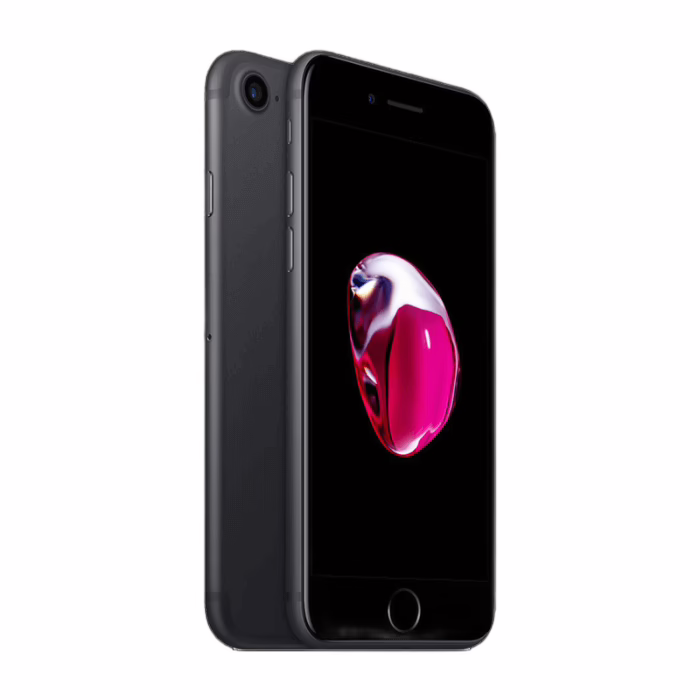 iPhone 7 - Matte Black - 32GB - Very Good 4 Black iPhone 7 displaying vibrant wallpaper.