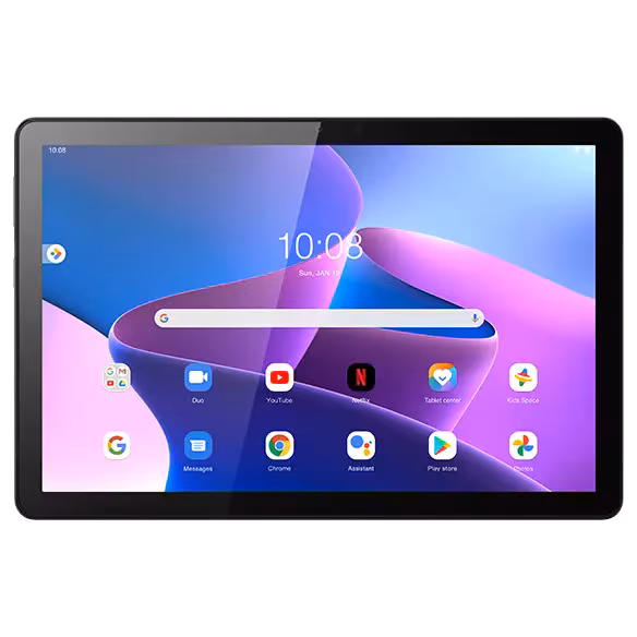 Lenovo Smart Tab M10 - Black - 32GB & Alexa Dock (No Charger) - Excellent Condition 4 Tablet displaying various app icons.