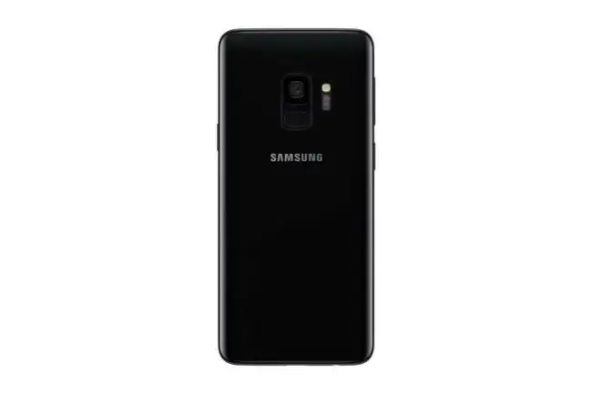 Samsung Galaxy S9 - Black - 64GB - Like New 2 Black Samsung Galaxy S9 smartphone back.