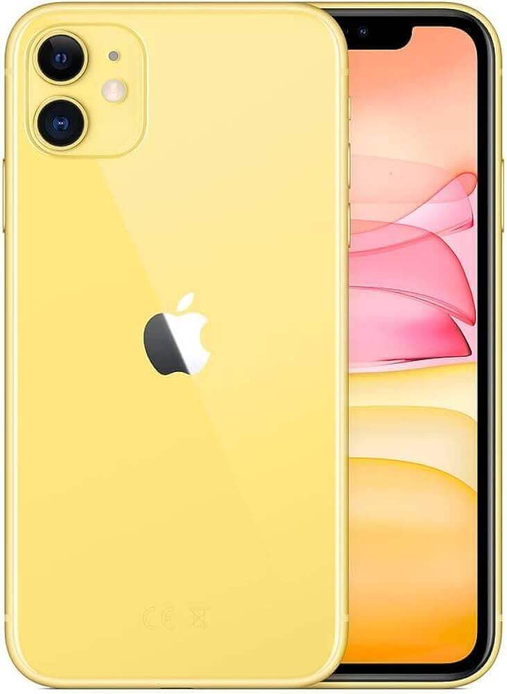 iPhone 11 - Yellow - 64GB - Excellent 5 Yellow Apple iPhone with dual cameras