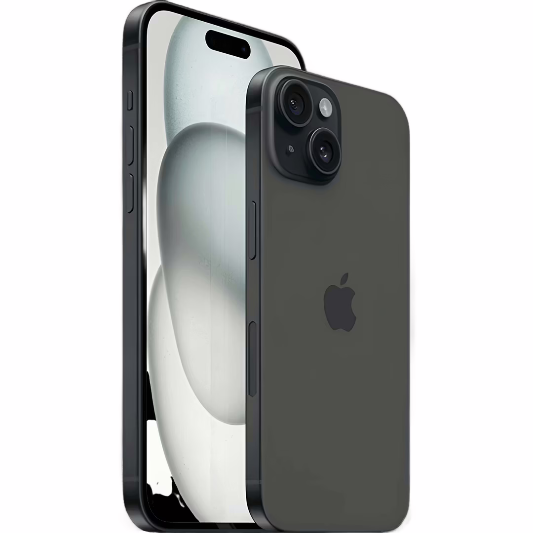 Refurbished iPhone 15 256GB Black – Like New 5 Black iPhone with sleek design.