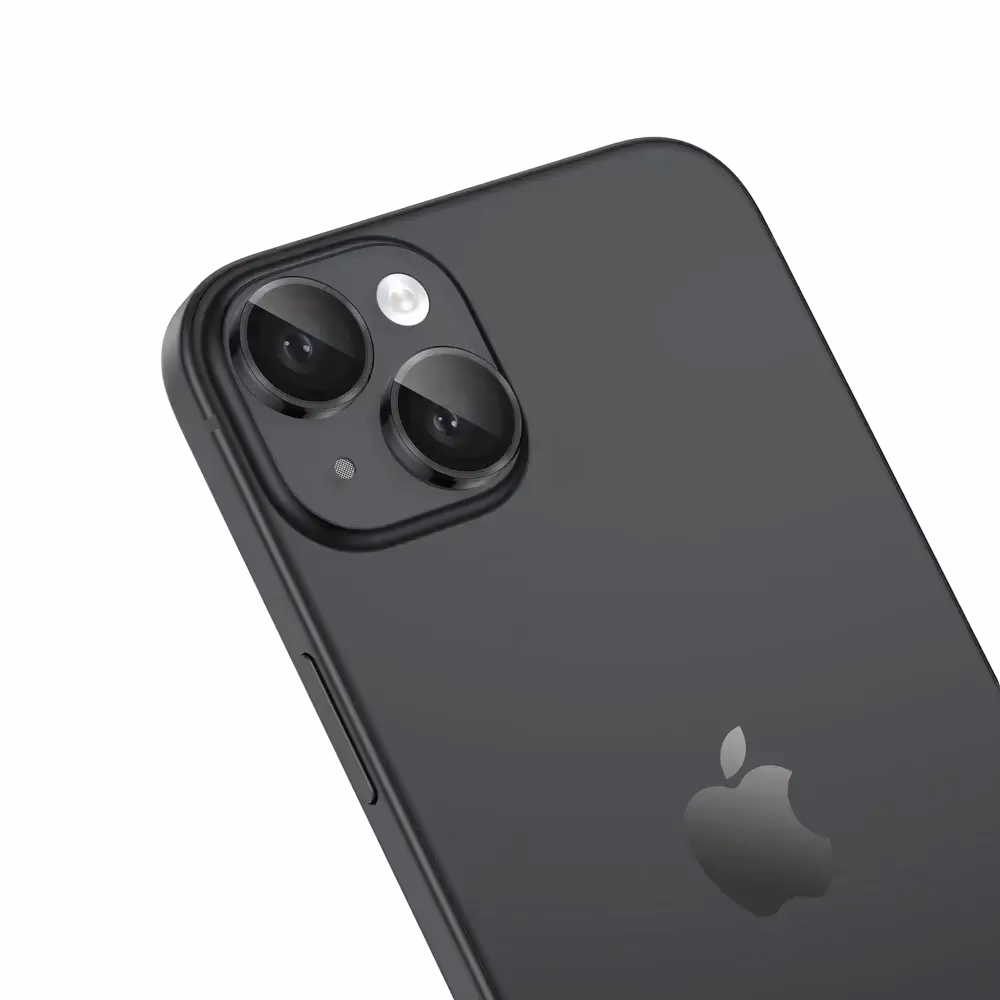 Refurbished iPhone 15 256GB Black – Like New 4 Black iPhone with dual camera lenses