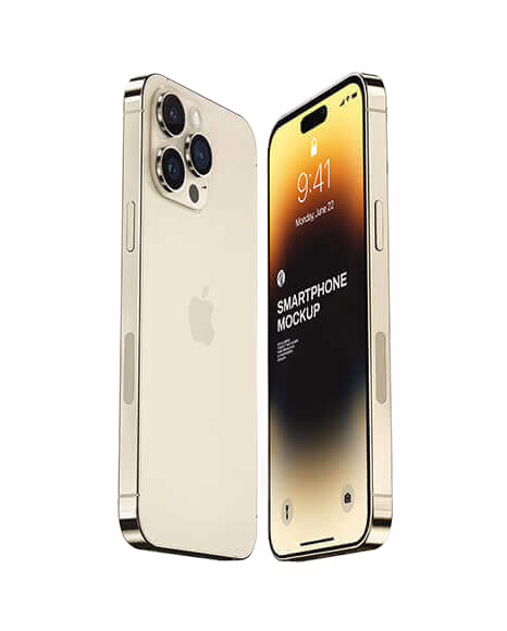iPhone 14 Pro - Gold - 128GB - Like New 4 Gold smartphone with screen display