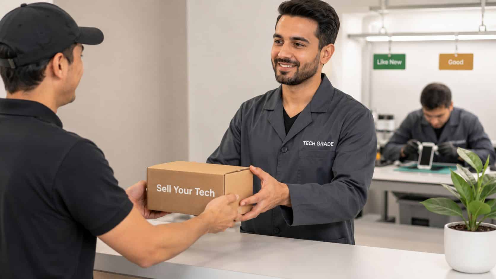 Sell Your Tech 1 Used smartphones ready to be traded in and refurbished